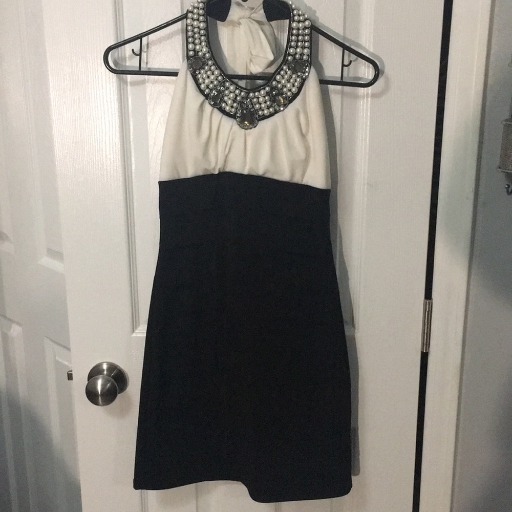 Black and white dress